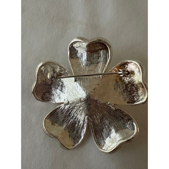 Six 6 Vintage Brooches Pins-Monet-AAi-Others-Rhinestone-Gold Tone-Silver Tone - Picture 7 of 12